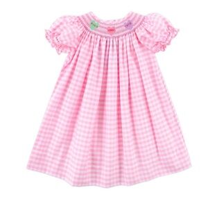 Classic Whimsy smocked candy hearts bishop, 3t